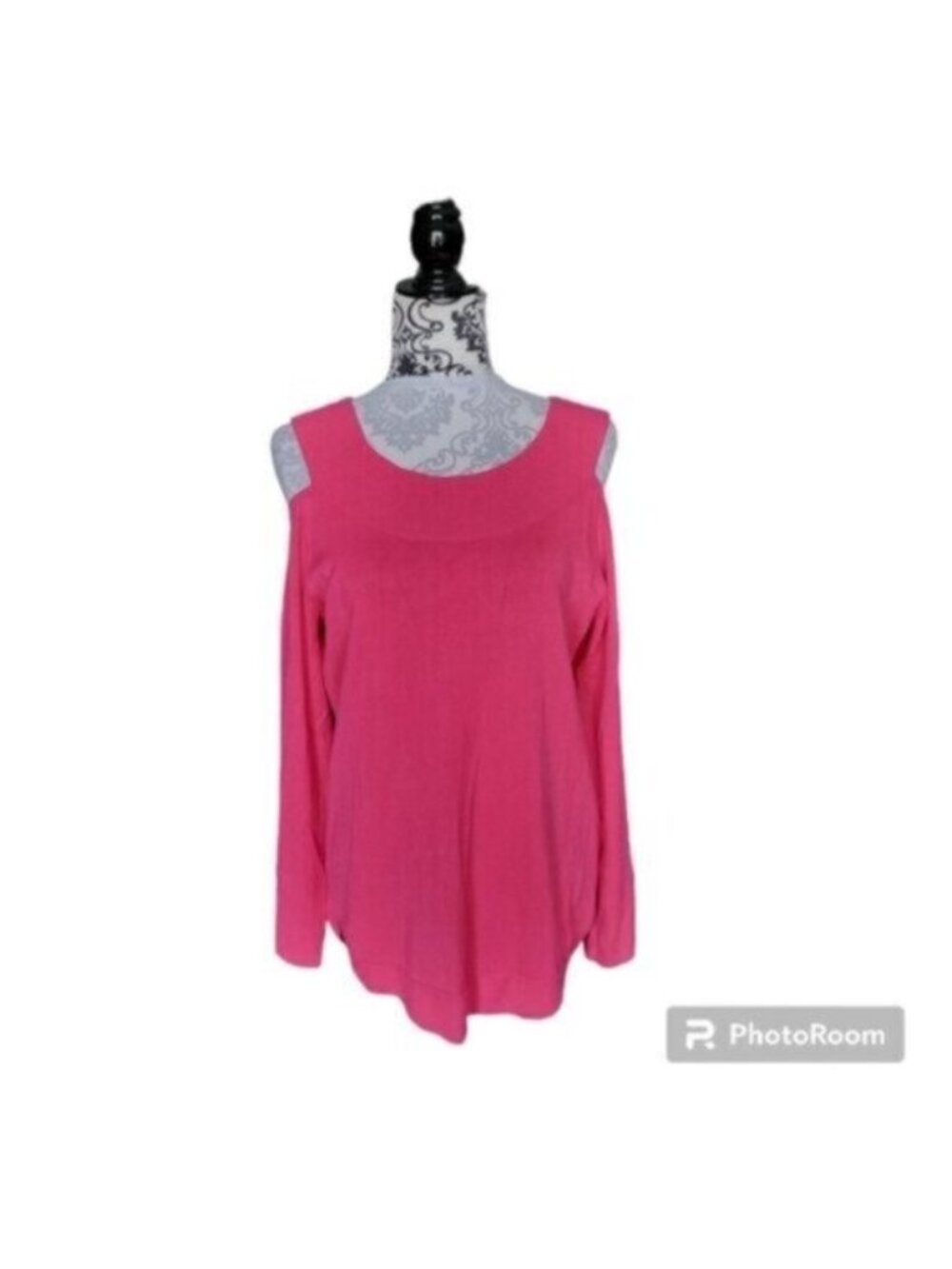 Rickis Pink Cold Shoulder Sweater Sz Large